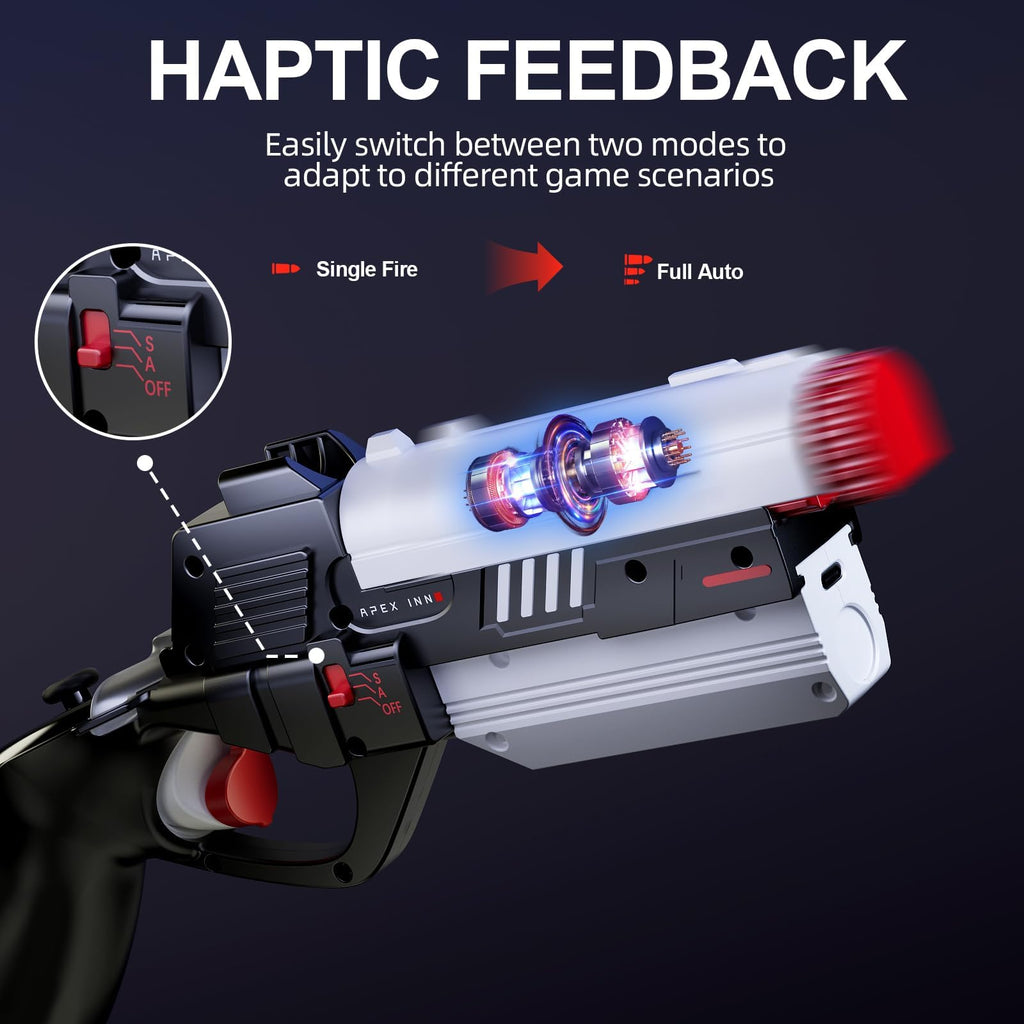 Controller Accessories Haptic Gun Stock Cover Compatible with Meta Quest 3S and Meta Quest 3 L51126