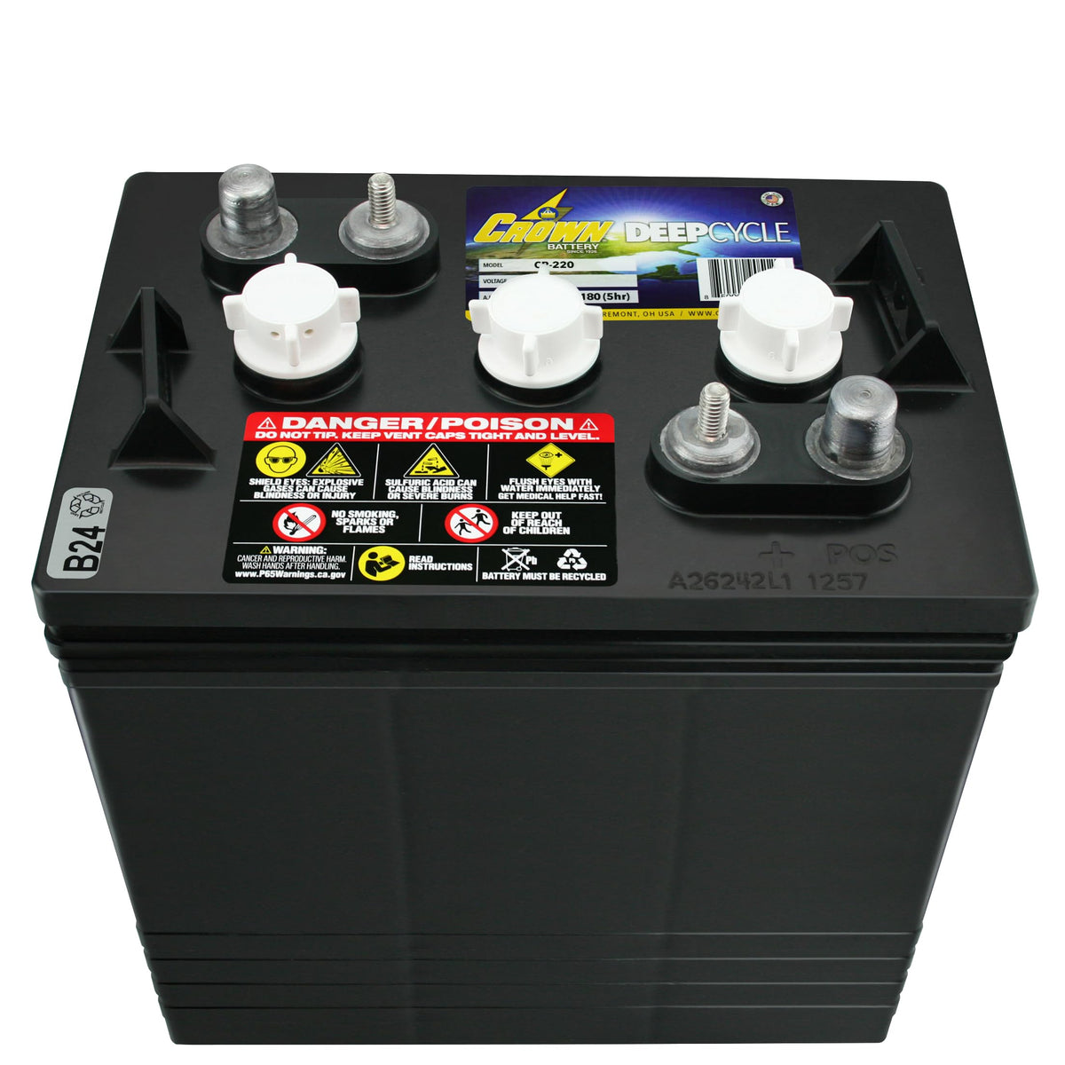 6V 220 AH Battery X4 P44423