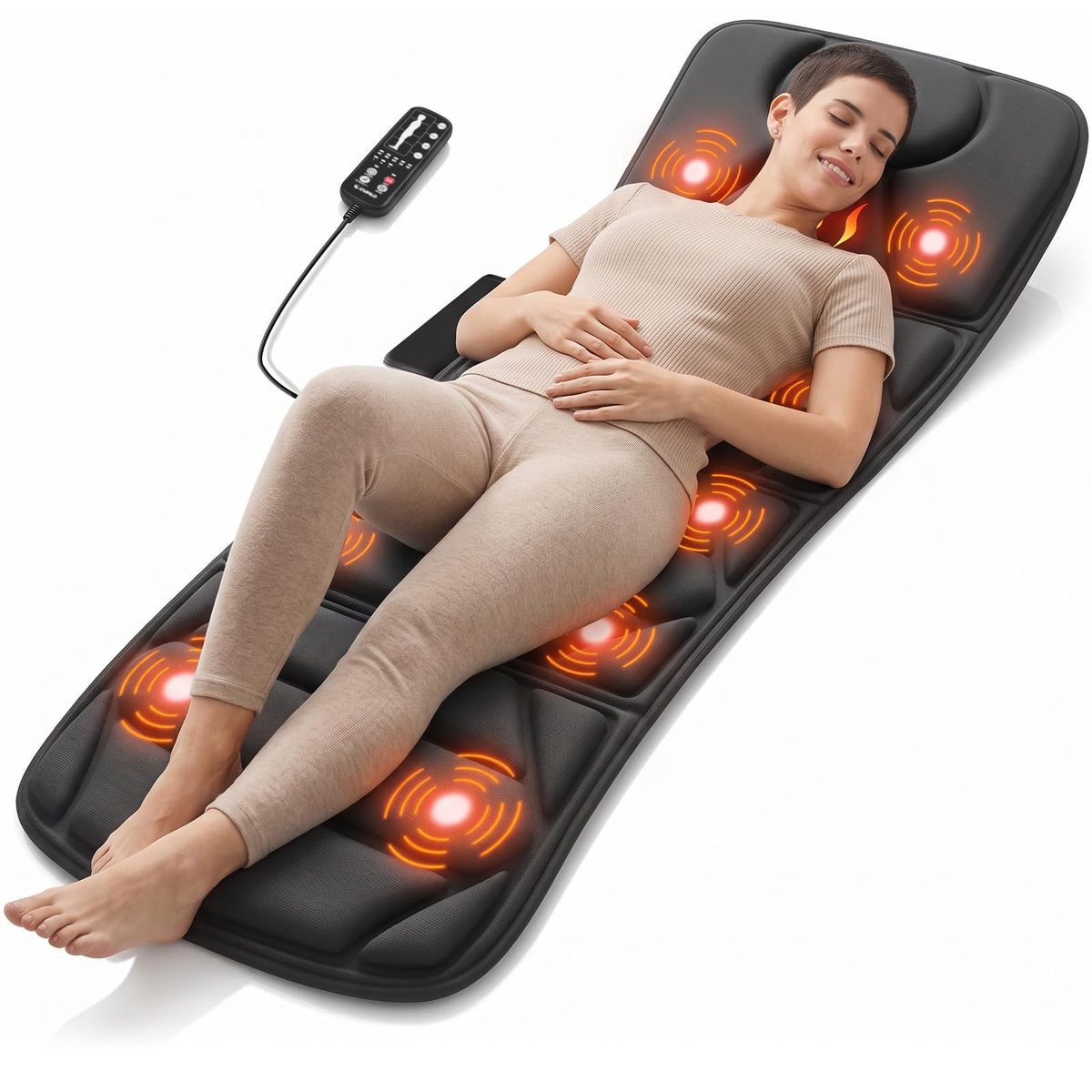 Full Body Massage Mat with Heat T588282