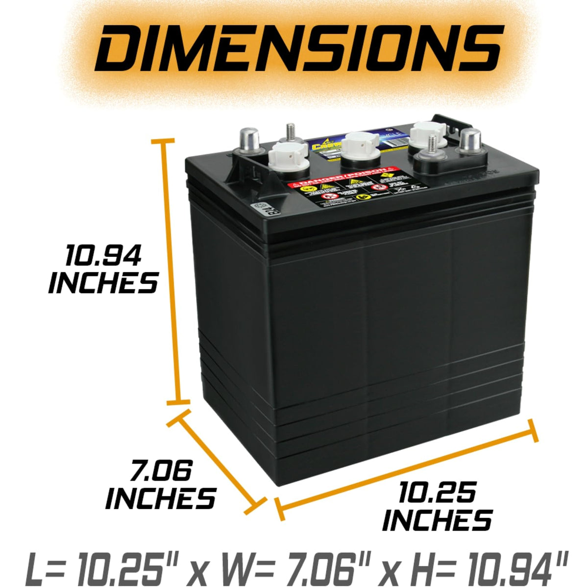 6V 220 AH Battery X4 P44423