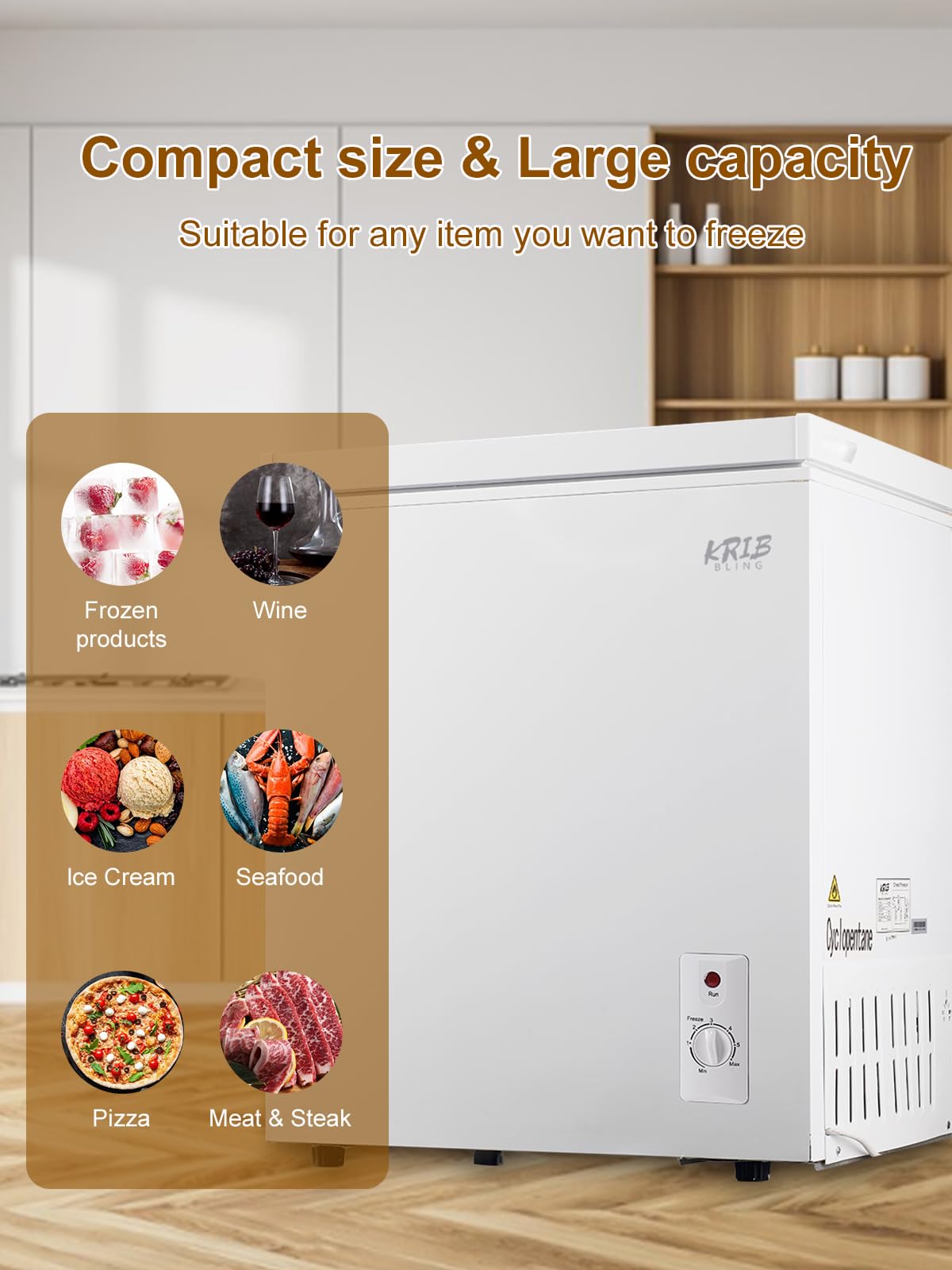 7.0 Cu.Ft White Mini Chest Freezer S70406