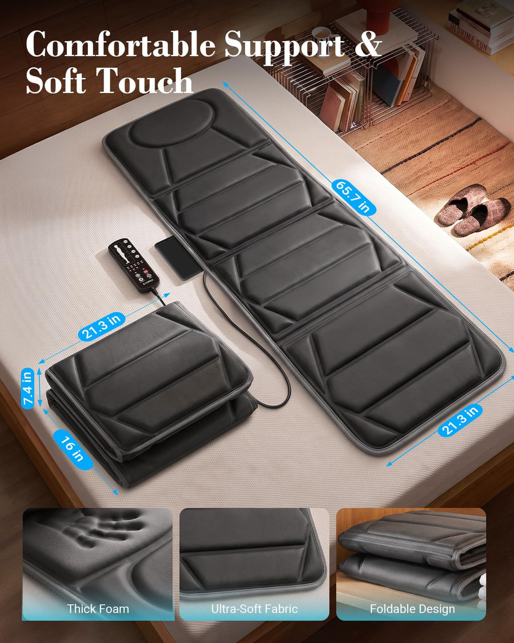 Full Body Massage Mat with Heat T588282