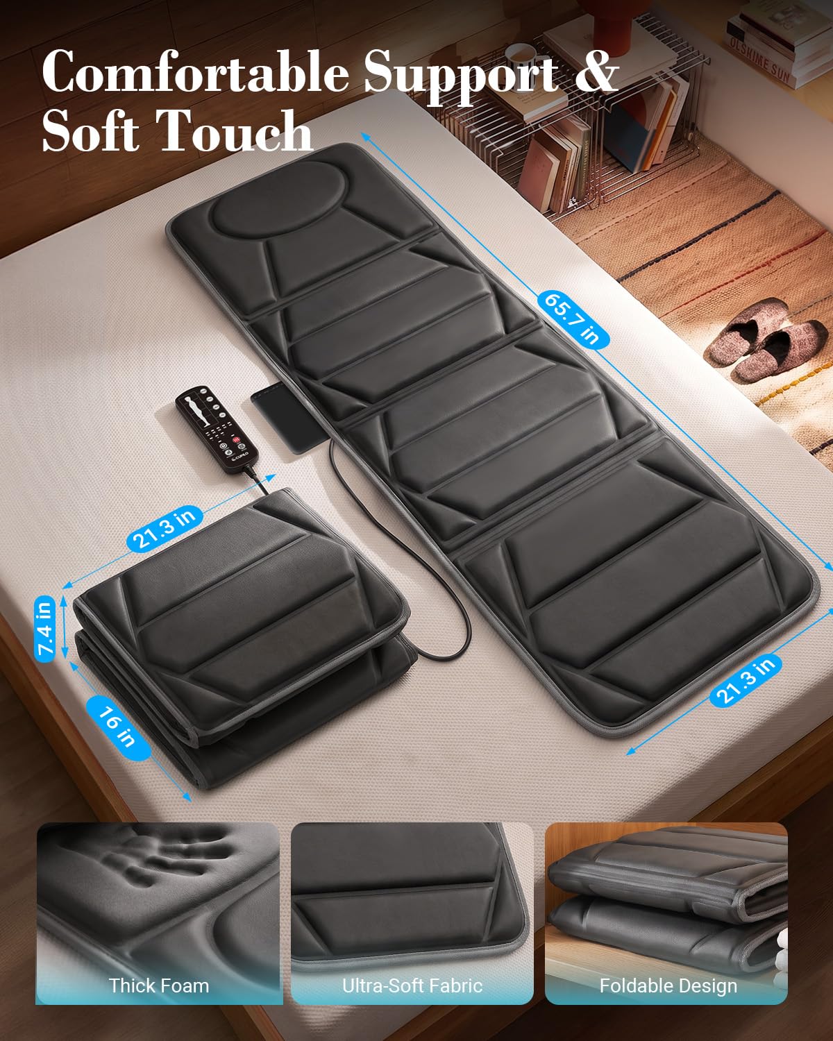 Full Body Massage Mat with Heat T588282