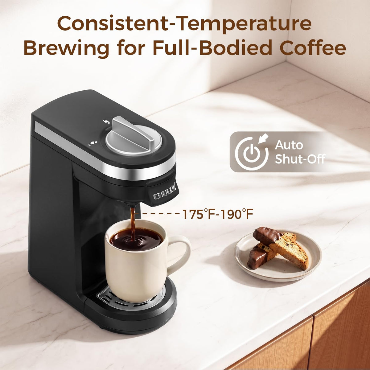 Single Serve Coffee Maker Black M353529
