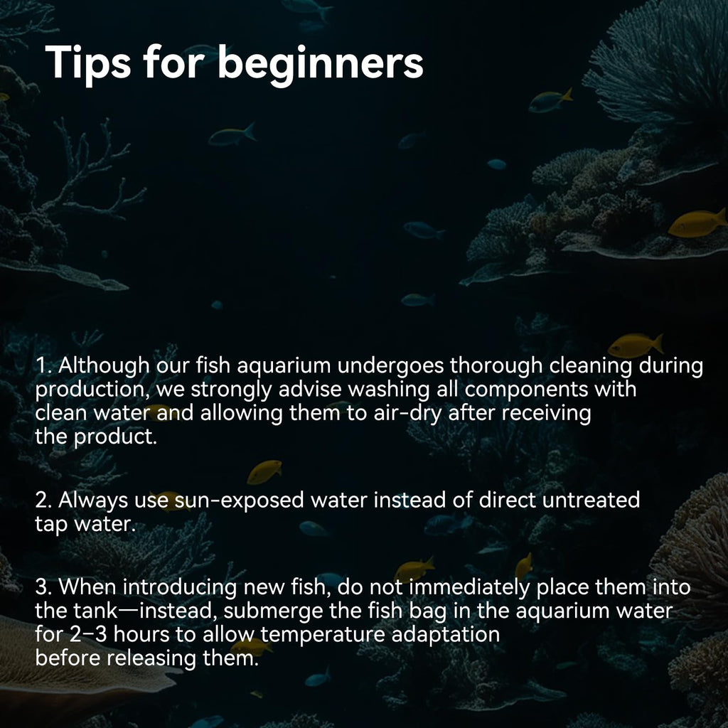 1.5 Gallon Aquarium Starter Kit with Filteration Lighting S940175