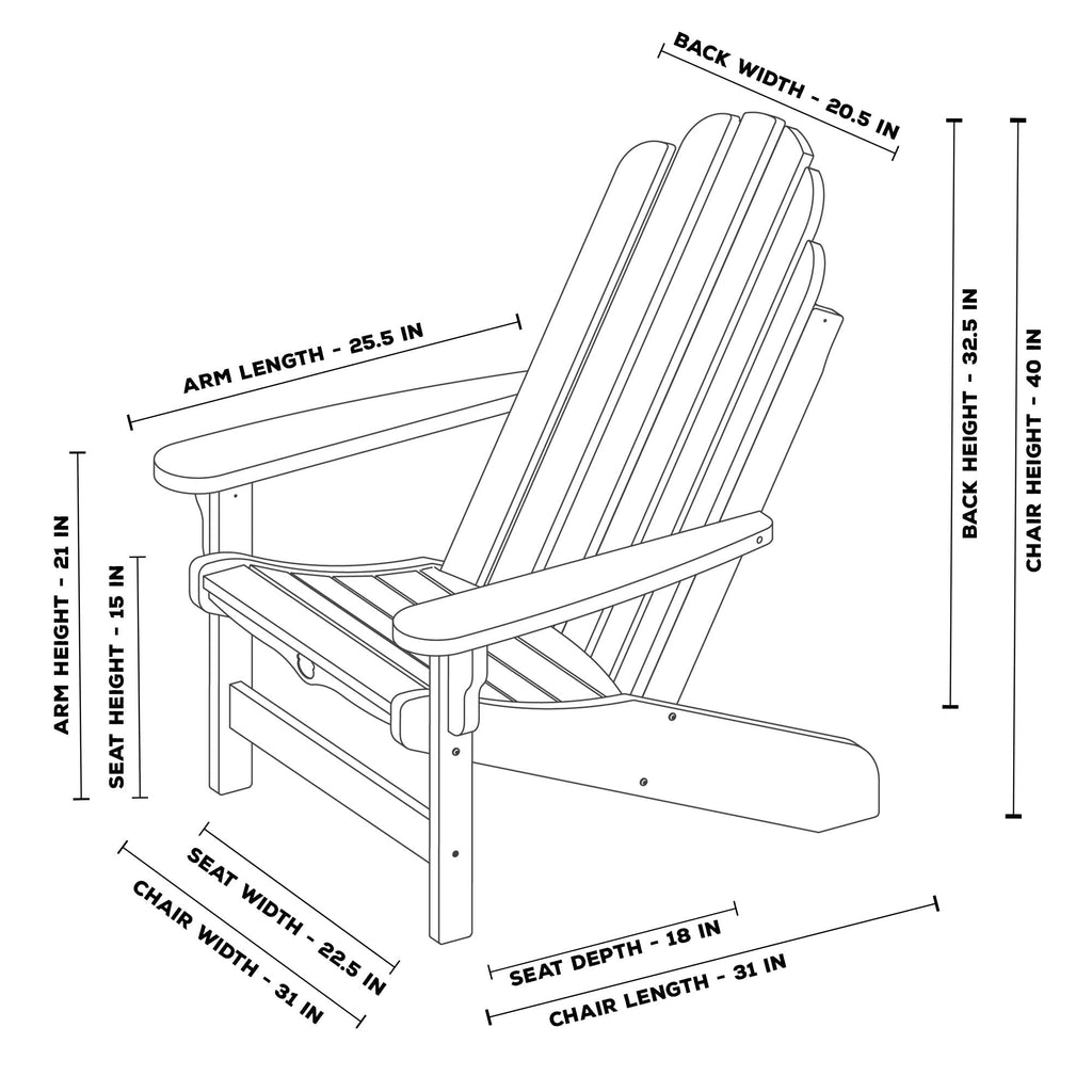 Navy Adirondack Chair A693445