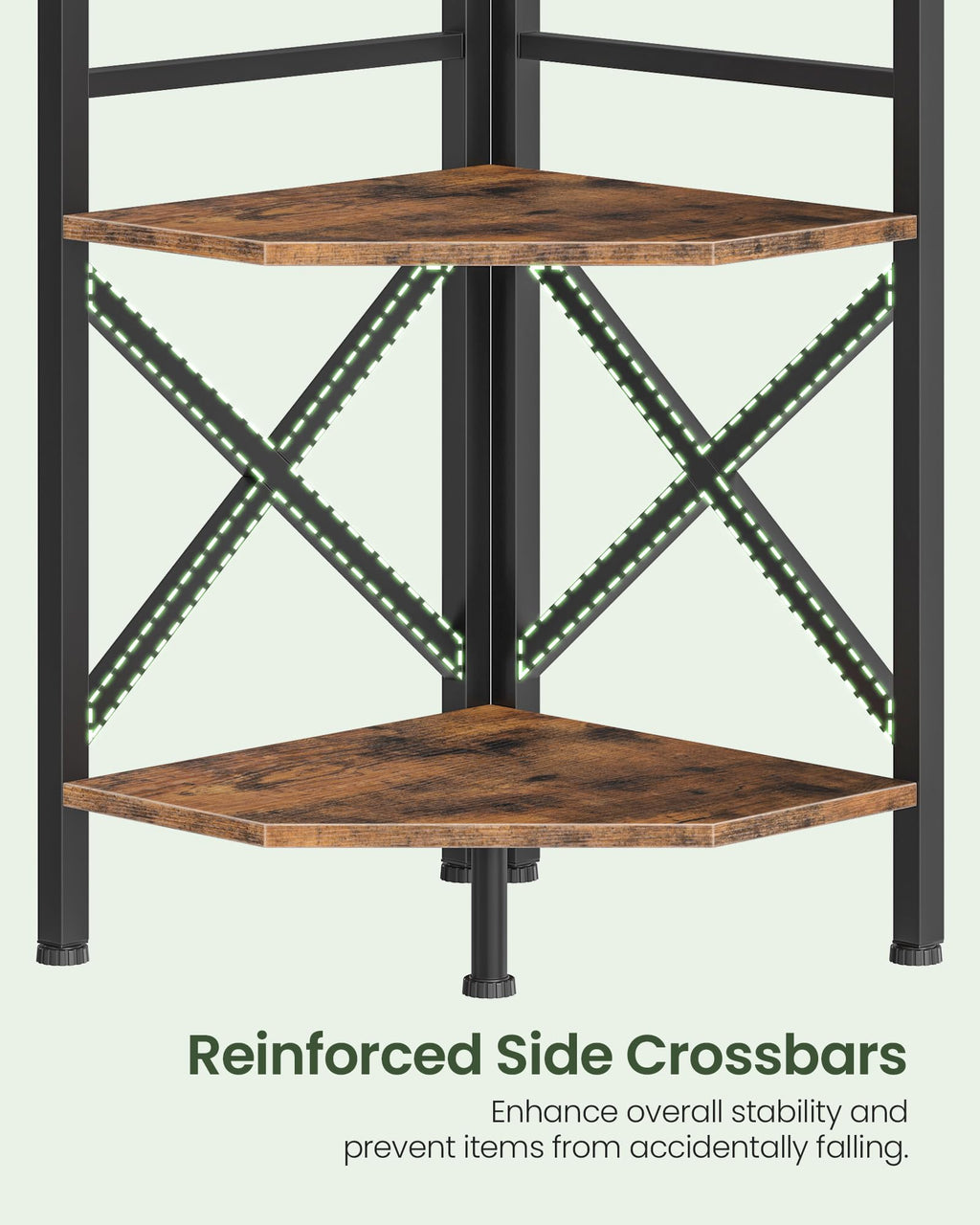 69.3" 5-Tier Corner Bookshelf E619540
