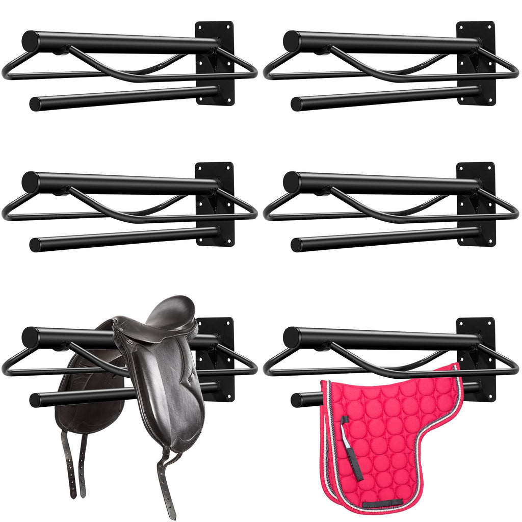 6 Pcs Wall Mount Saddle Rack with Pad Bar A201673