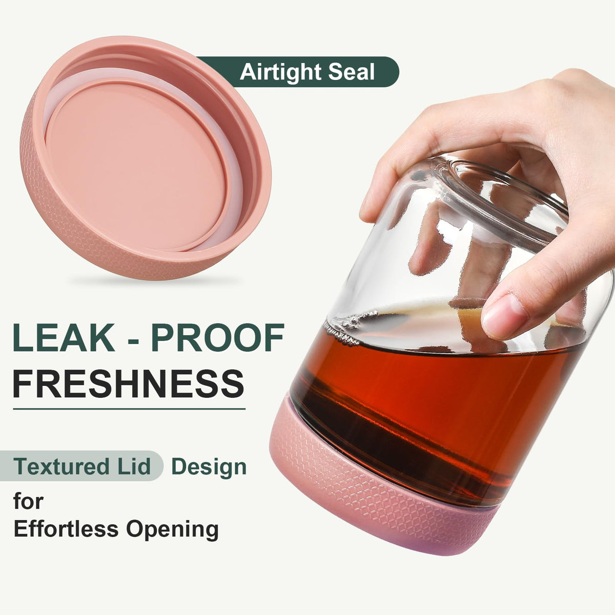 16oz Glass Jars with Airtight Lids U2303