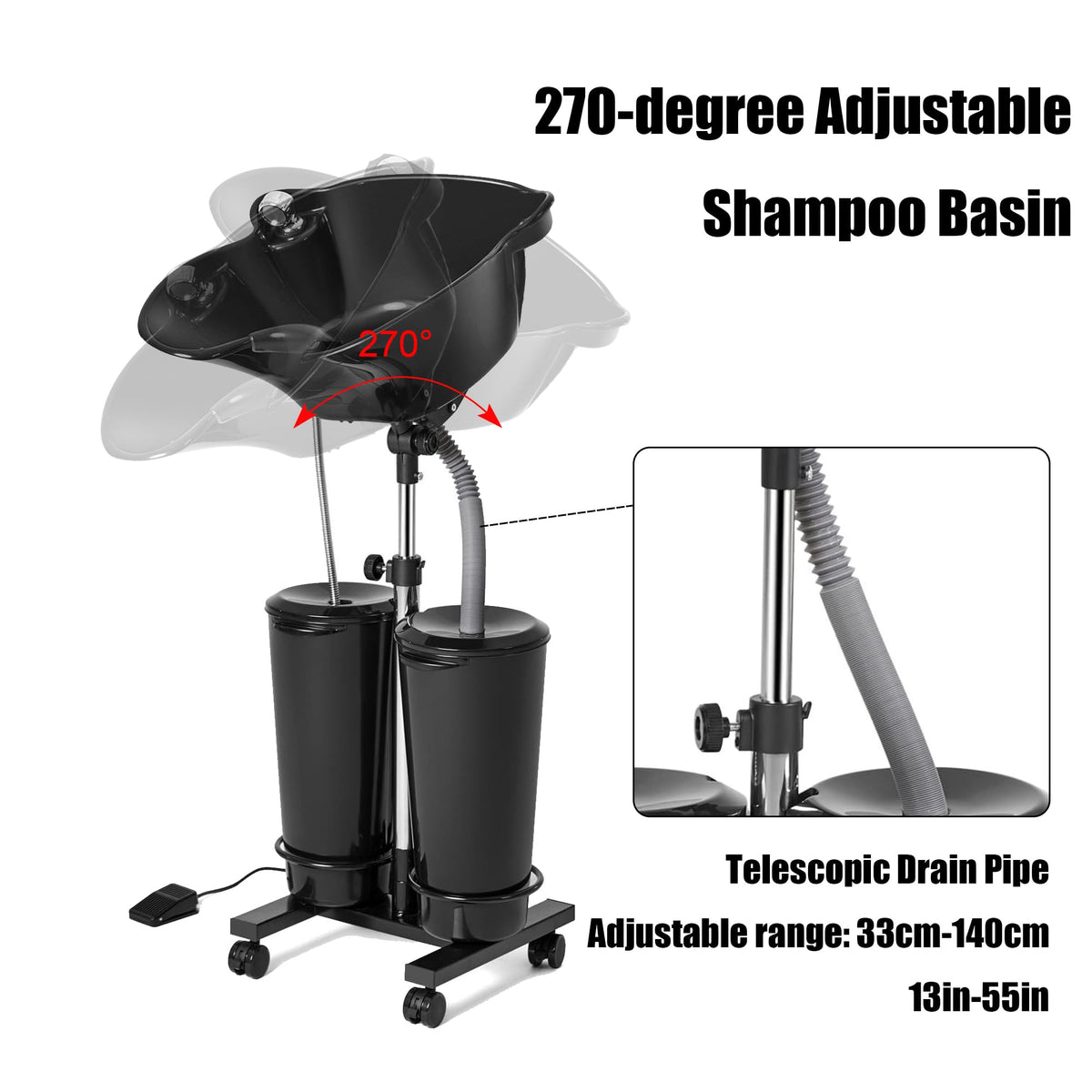 Electric Shampoo Bowl with Water Pump Q948568