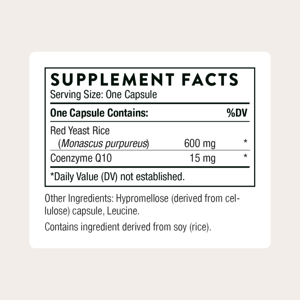 Red Yeast Rice + CoQ10 120 Capsules I22531