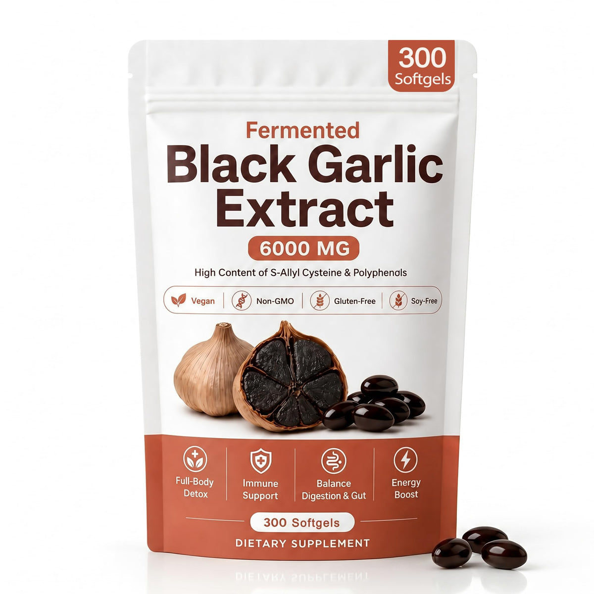 Black Garlic Extract 300 Softgels V61799