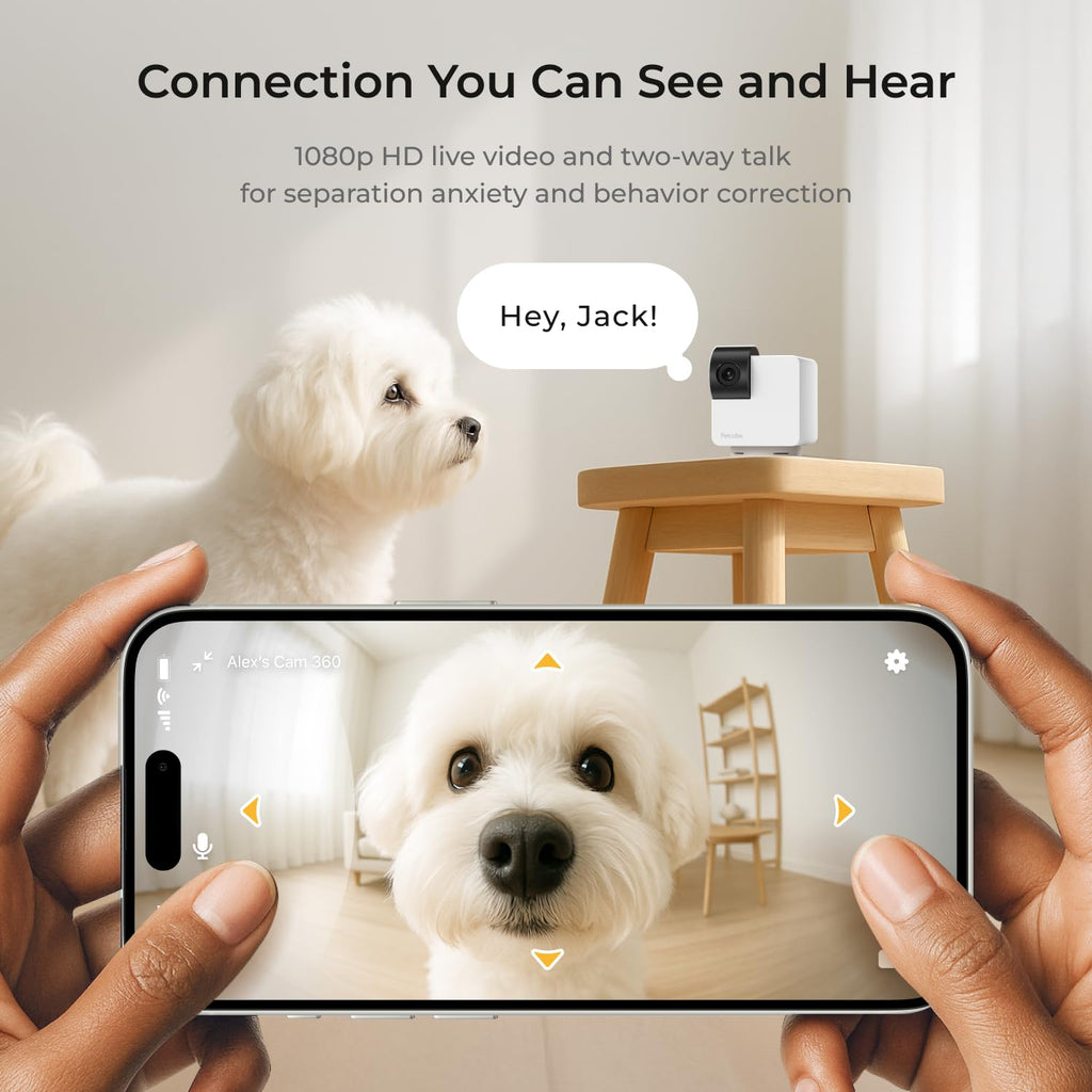 Wi-Fi Pan-Tilt Pet Camera D37095