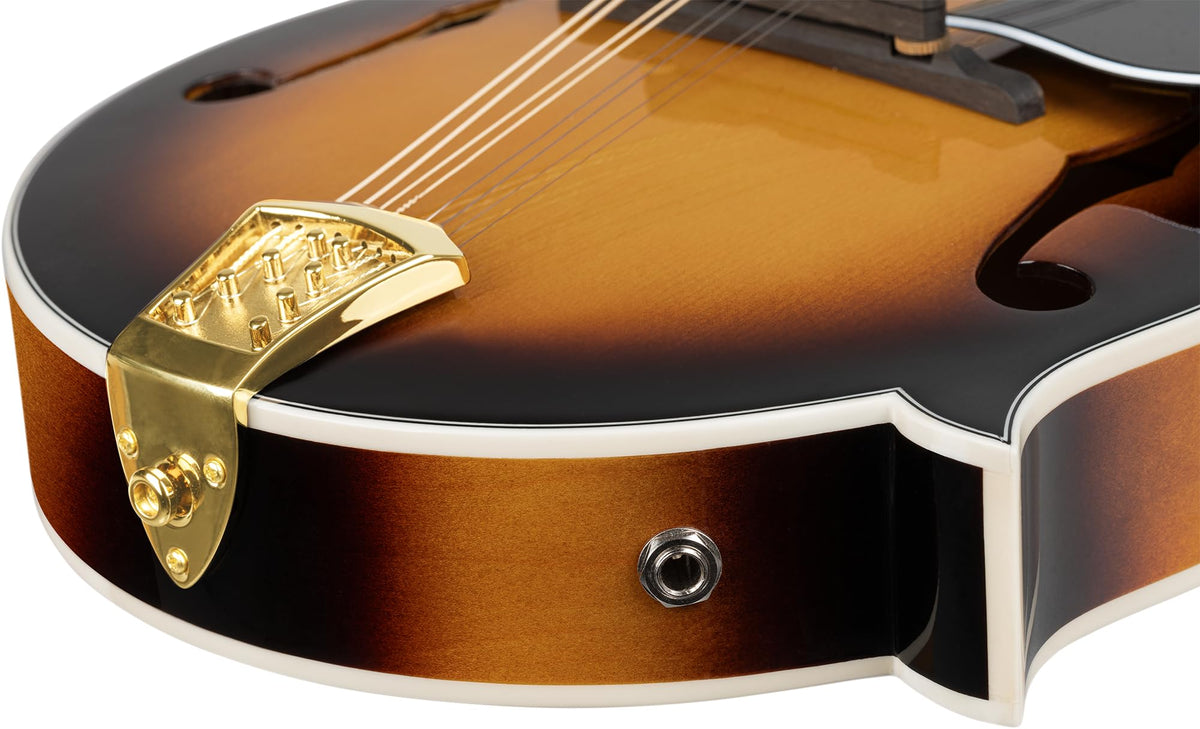 Solid Top F-Style Acoustic-Electric Mandolin Tobacco Sunburst D4619