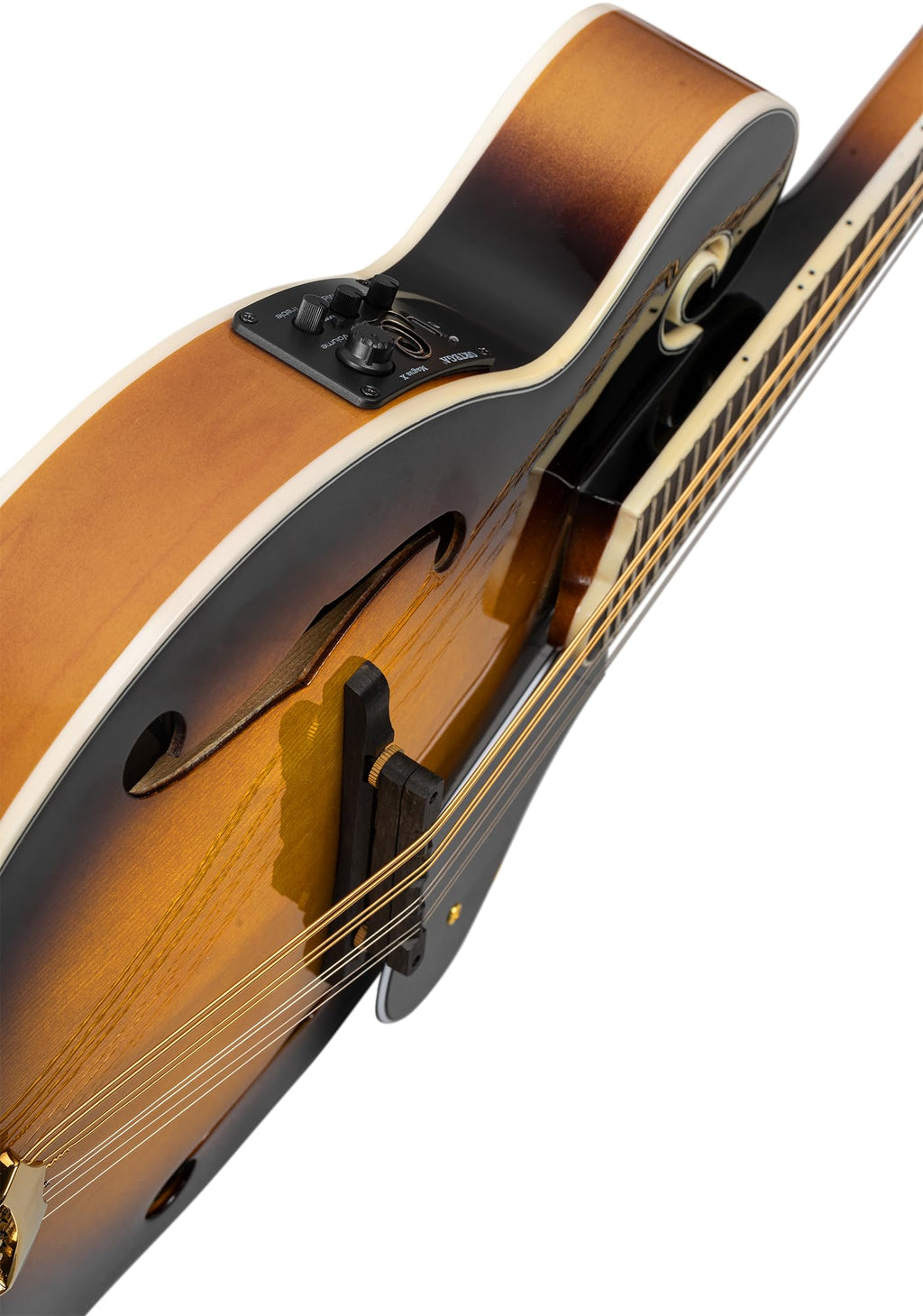Solid Top F-Style Acoustic-Electric Mandolin Tobacco Sunburst D4619