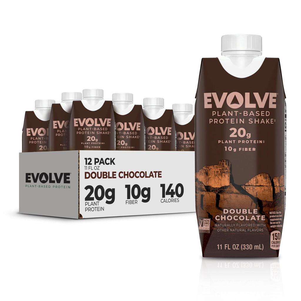Double Chocolate Vegan Protein Shake 11 Fl Oz Pack of 12 O857