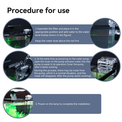 1.5 Gallon Aquarium Starter Kit with Filteration Lighting S940175