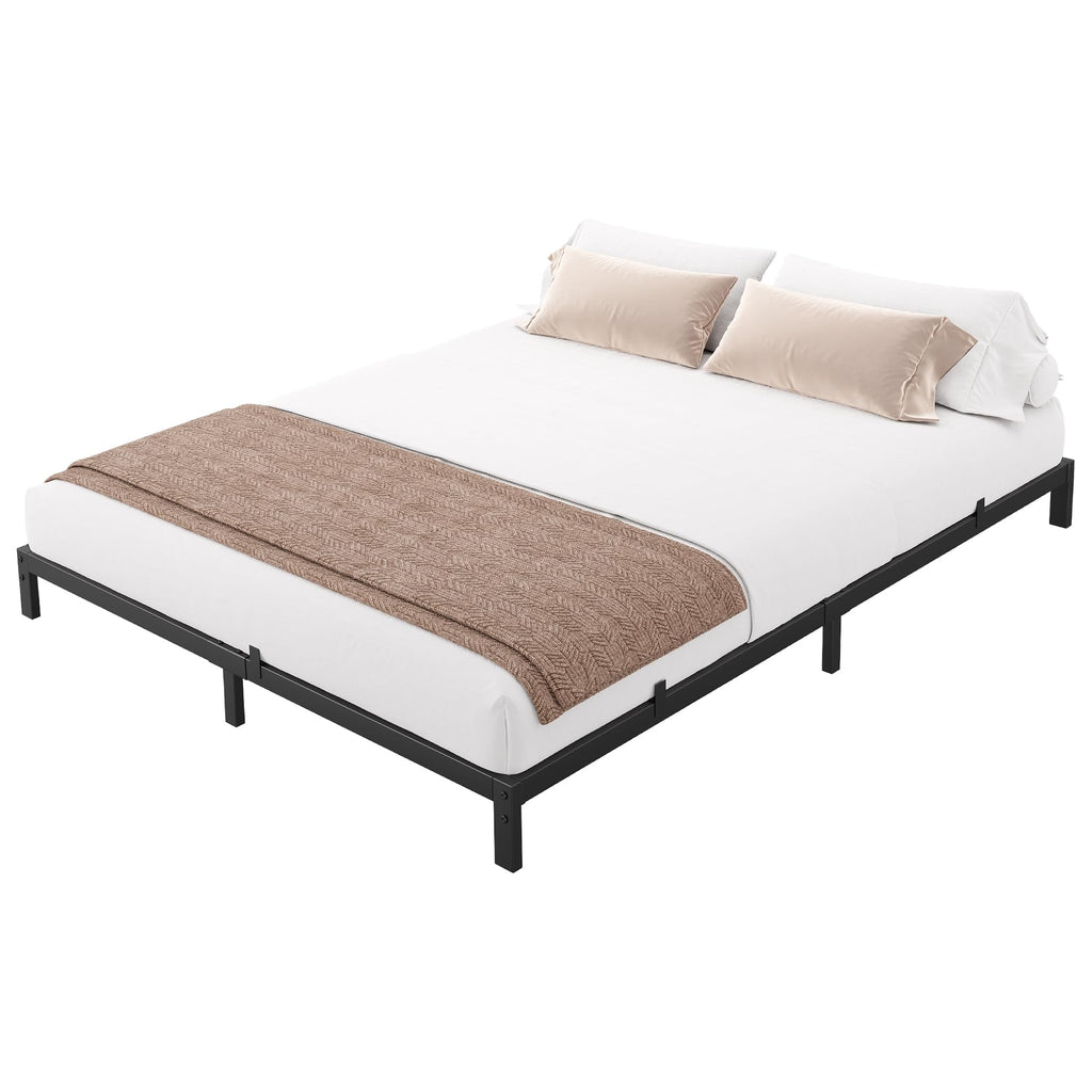 Black Metal Platform Bed Frame W344