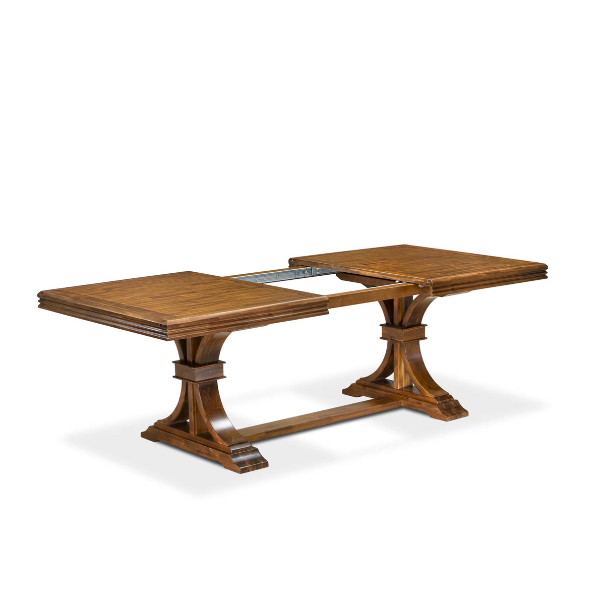 9 Piece Dining Table Set with 8 Light Beige Fabric Chairs I36205