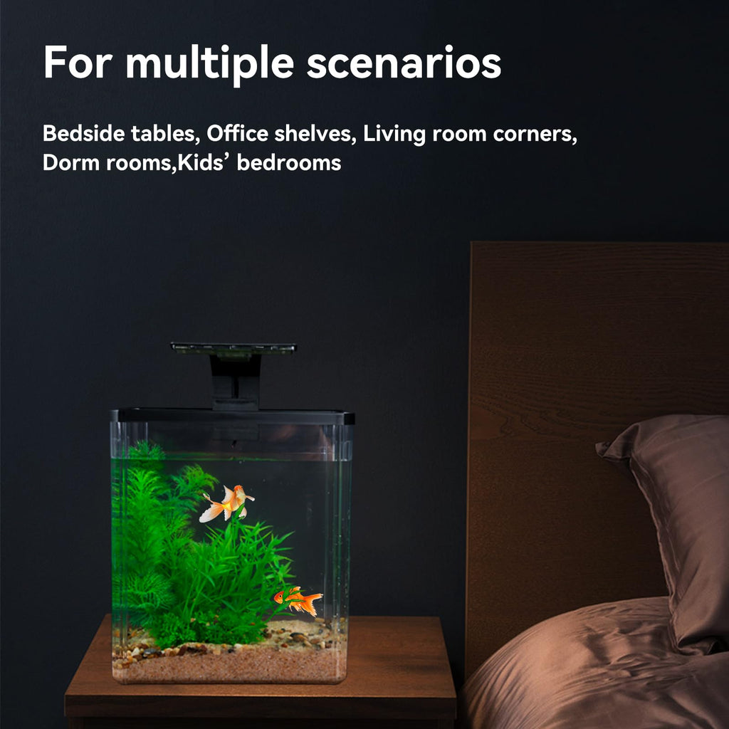 1.5 Gallon Aquarium Starter Kit with Filteration Lighting S940175