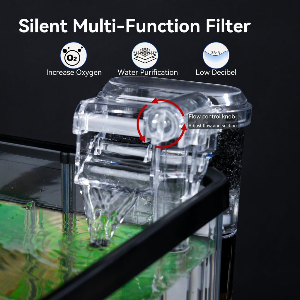 1.5 Gallon Aquarium Starter Kit with Filteration Lighting S940175