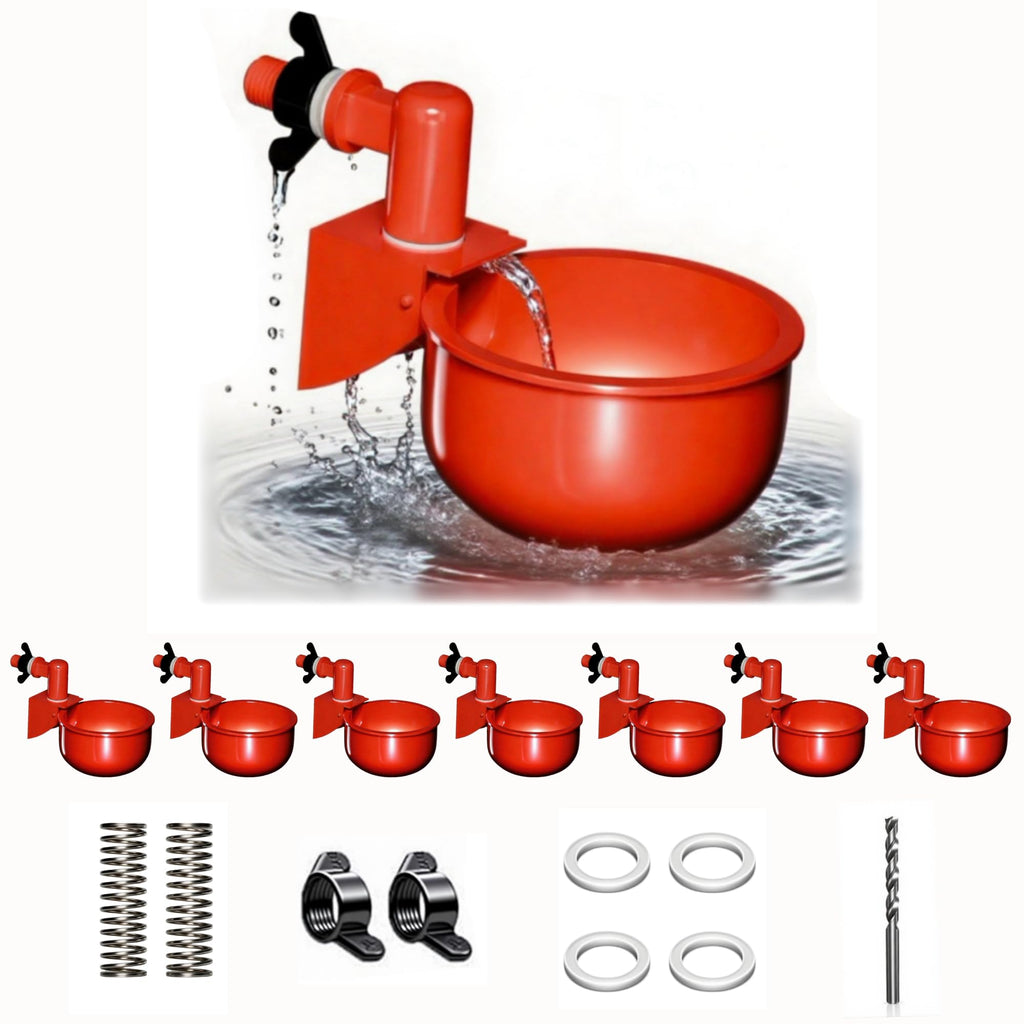 Leak Resistant Automatic Chicken Waterer Cups 8pk N934