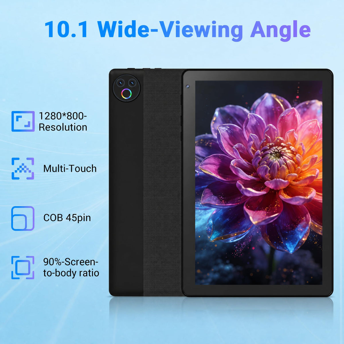 Android 16 Tablet with Keyboard Mouse Stylus Case, 24GB RAM 1TB TF Expand, 10 inch HD IPS Screen A3889