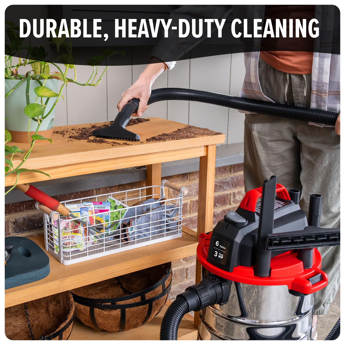 6 Gallon Corded Wet Dry Shop Vacuum H175276