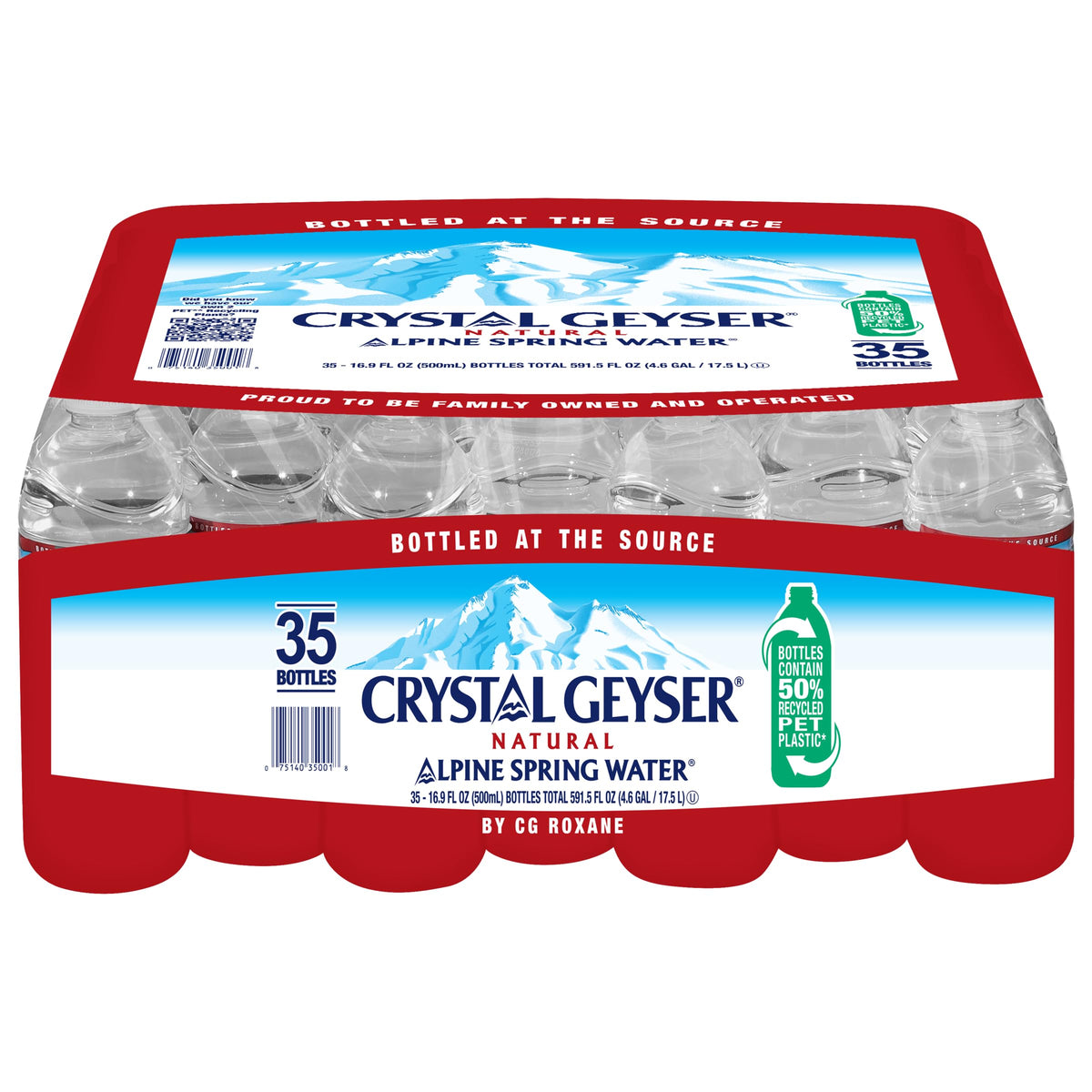 16.9 Fl Oz Pack of 35 Bottled Spring Water A26346