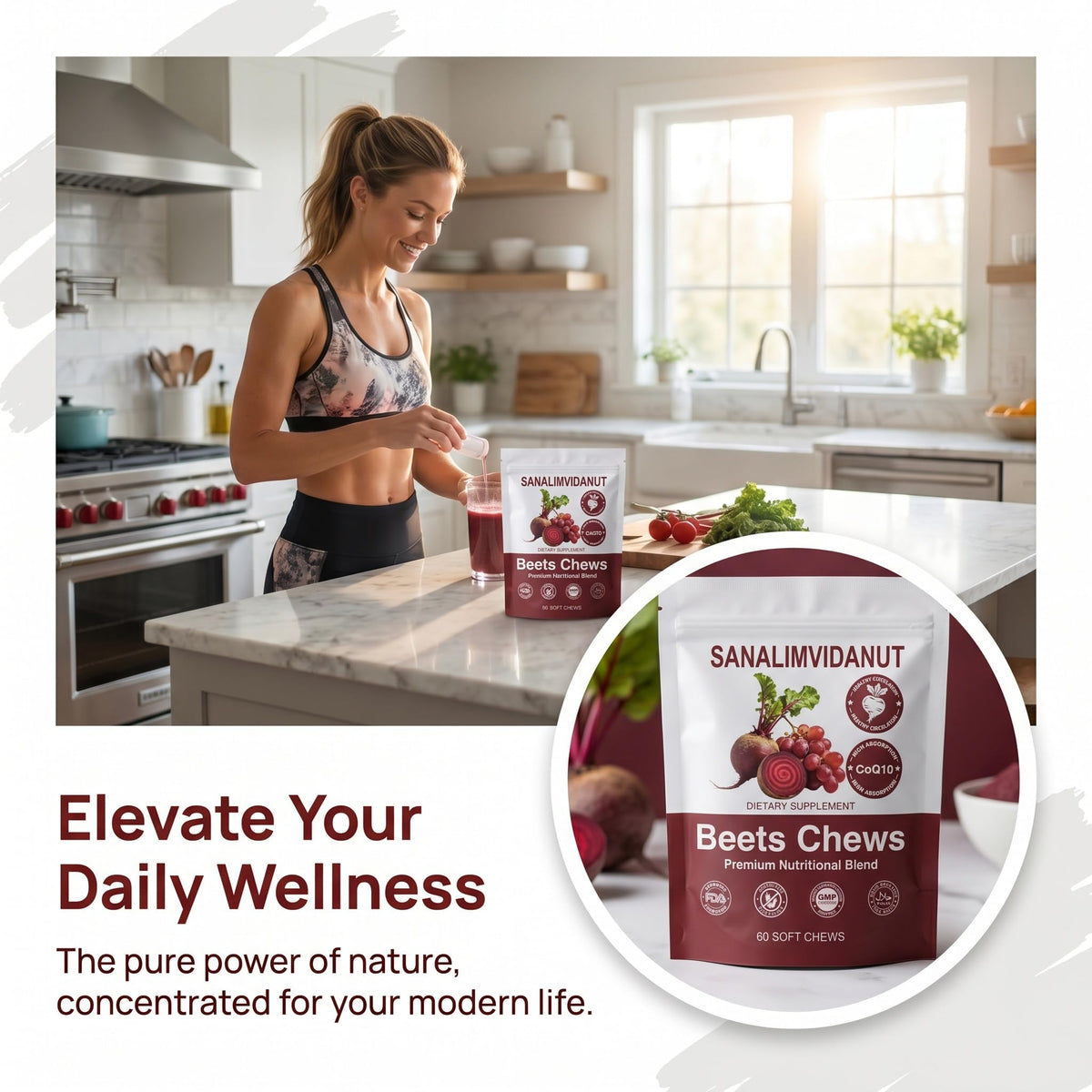 Beet Chews 4-in-1, 60 Count A2867