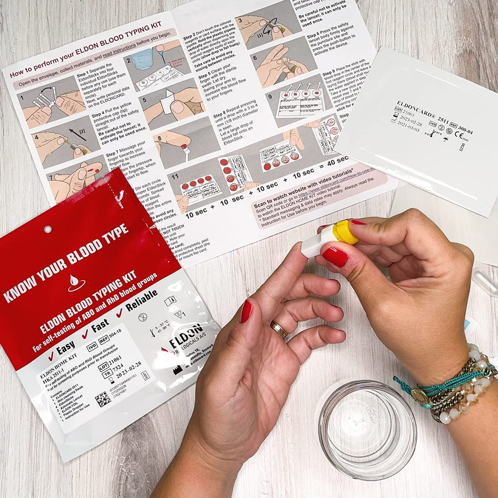 Home Blood Typing Kit K12562