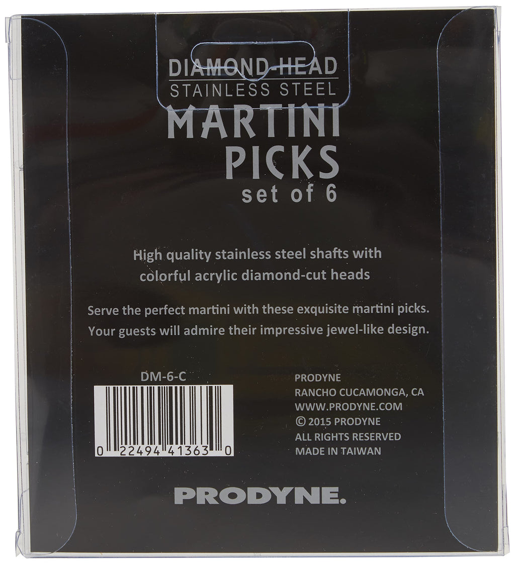 Multicolor Martini Picks Set of 6 D41008