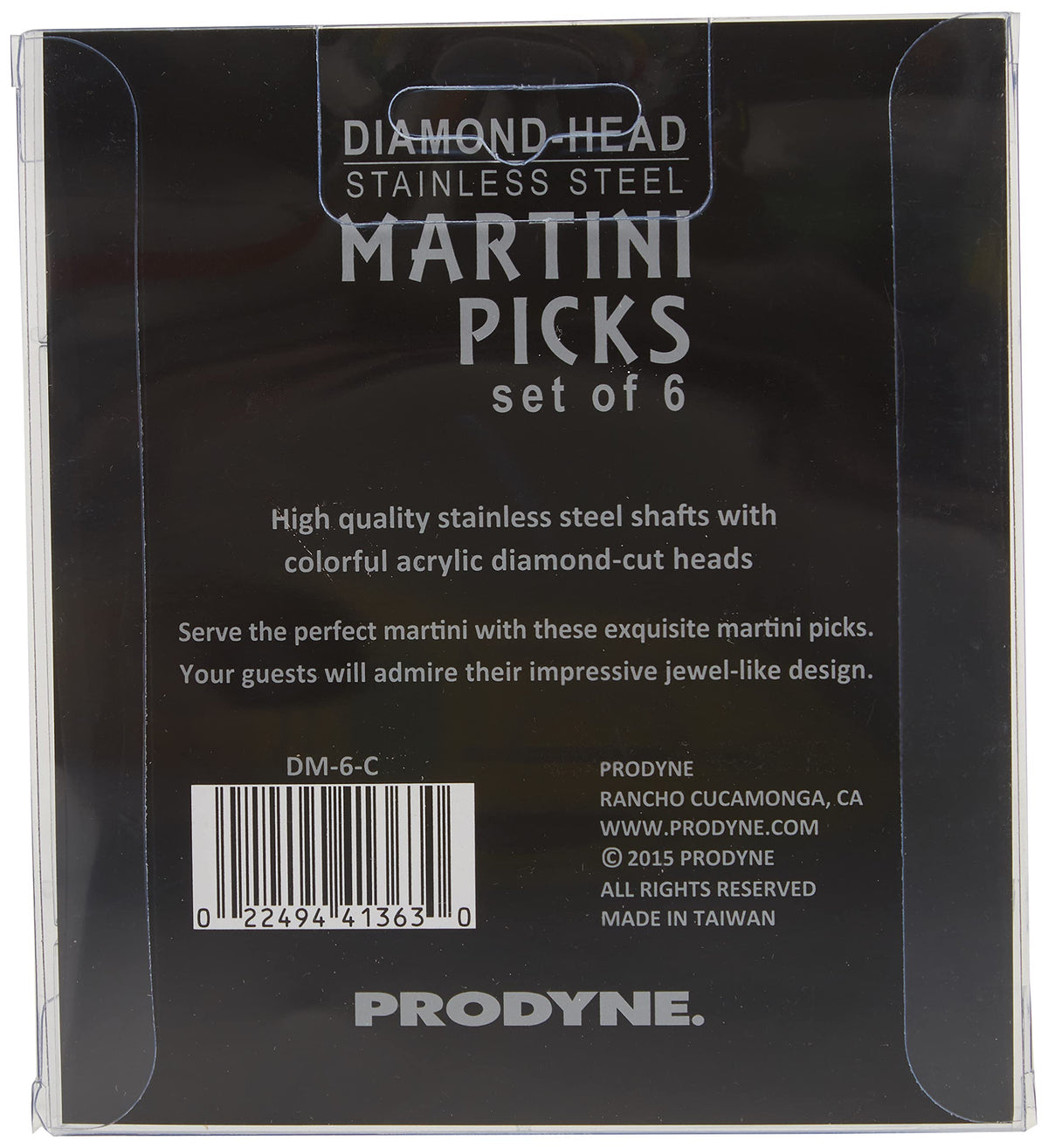 Multicolor Martini Picks Set of 6 D41008
