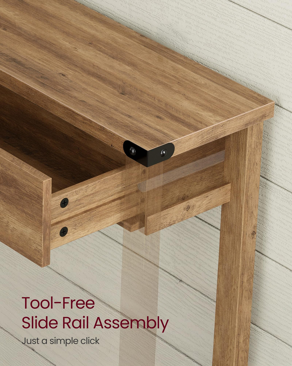 Narrow Console Table with 3 Drawers J826