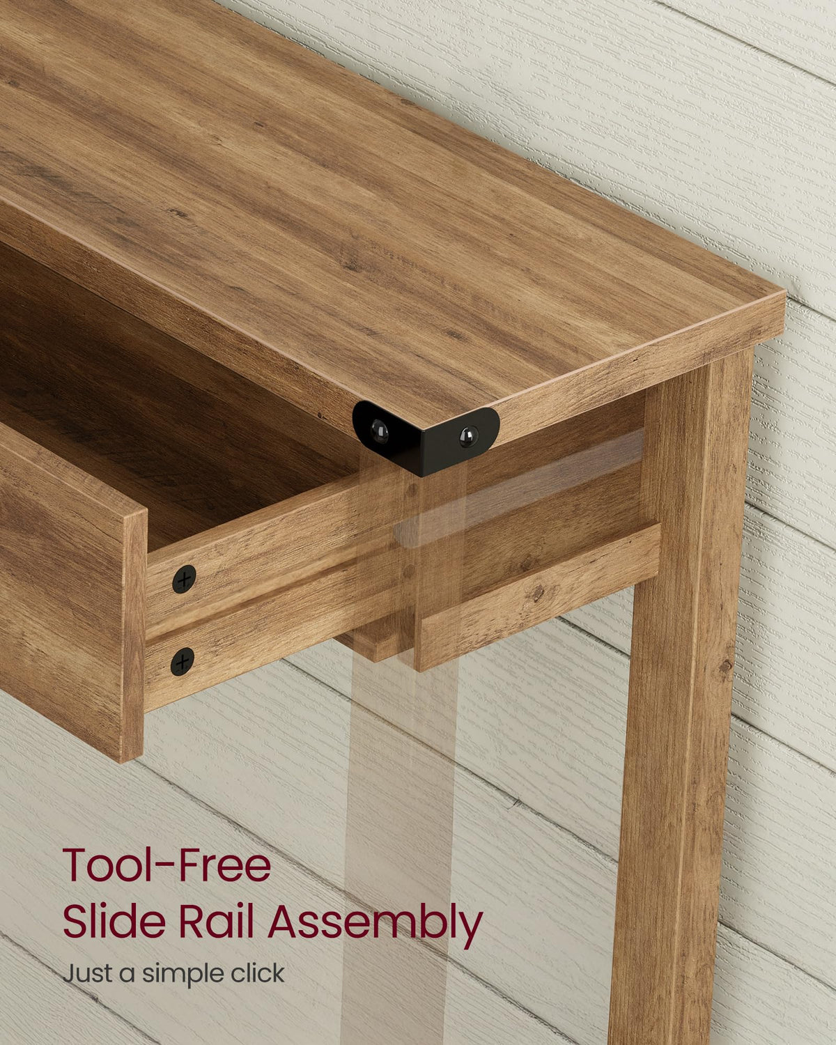 Narrow Console Table with 3 Drawers J826