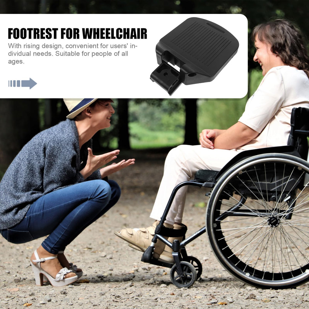 2pcs Universal Adjustable Wheelchair Leg Rest Foot Pedals Z31153