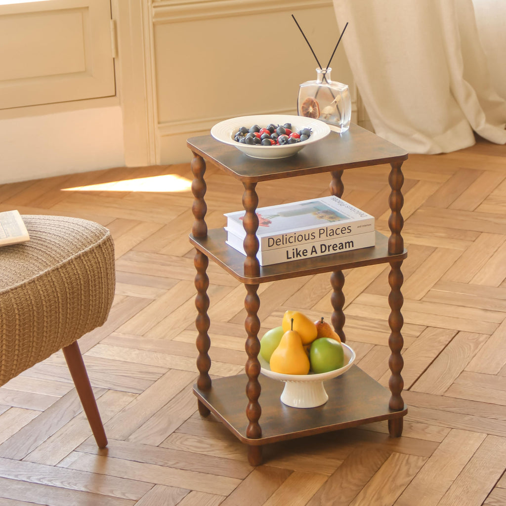 Small 3-Tier Side Table with Shelf P6345