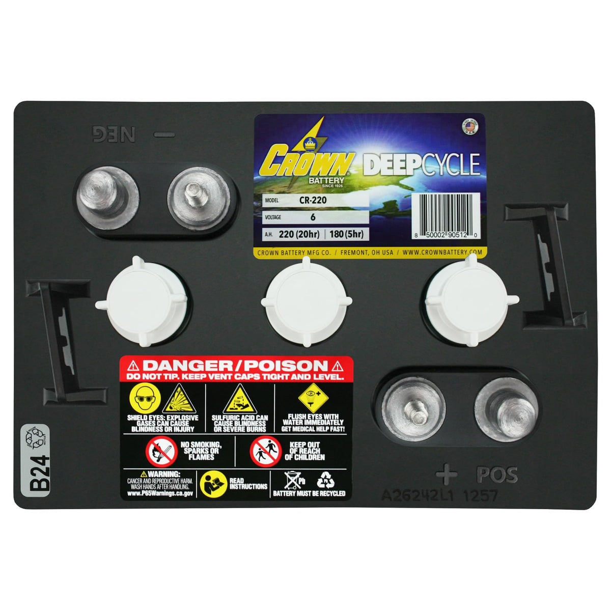 6V 220 AH Battery X4 P44423