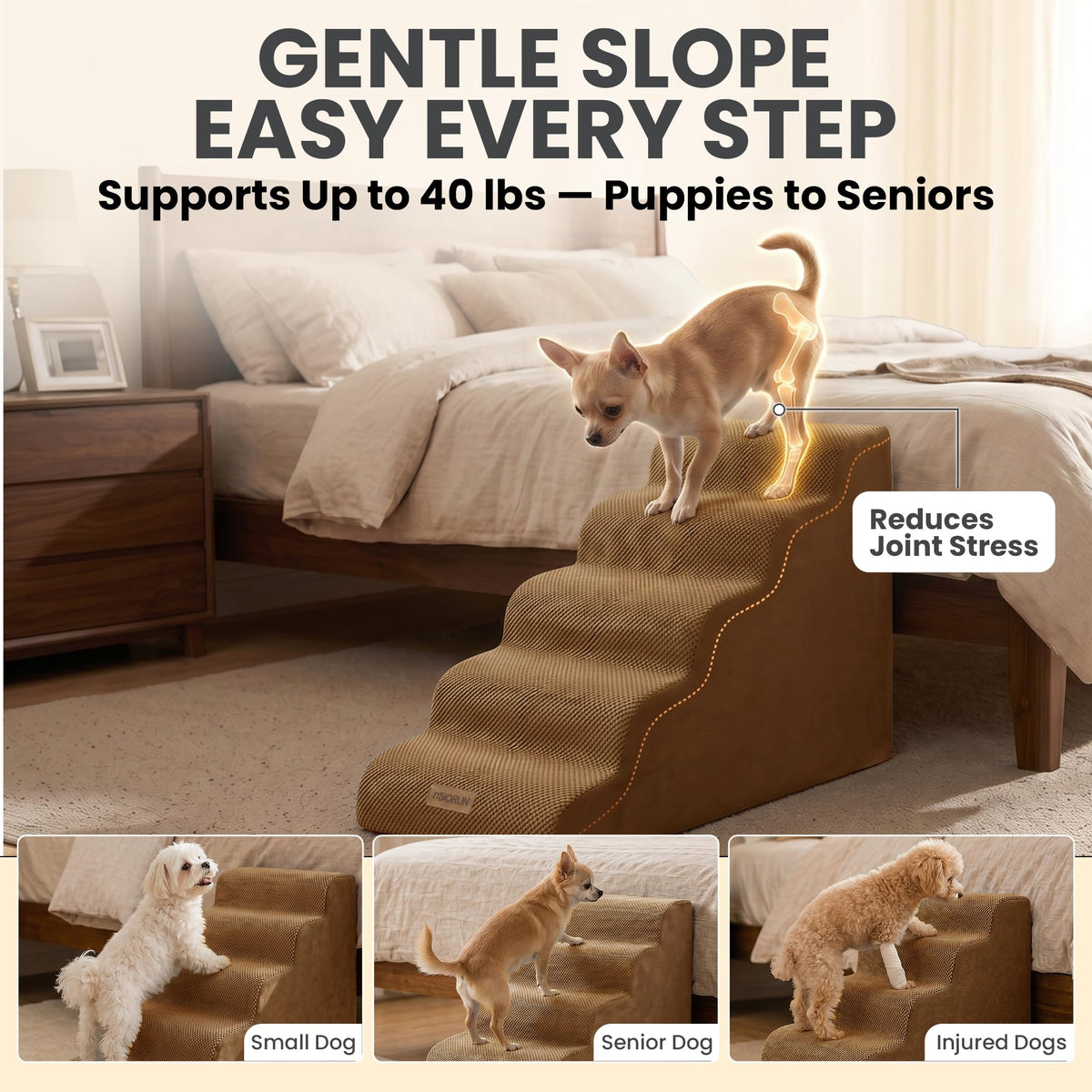 Dog Stairs for High Beds Y193