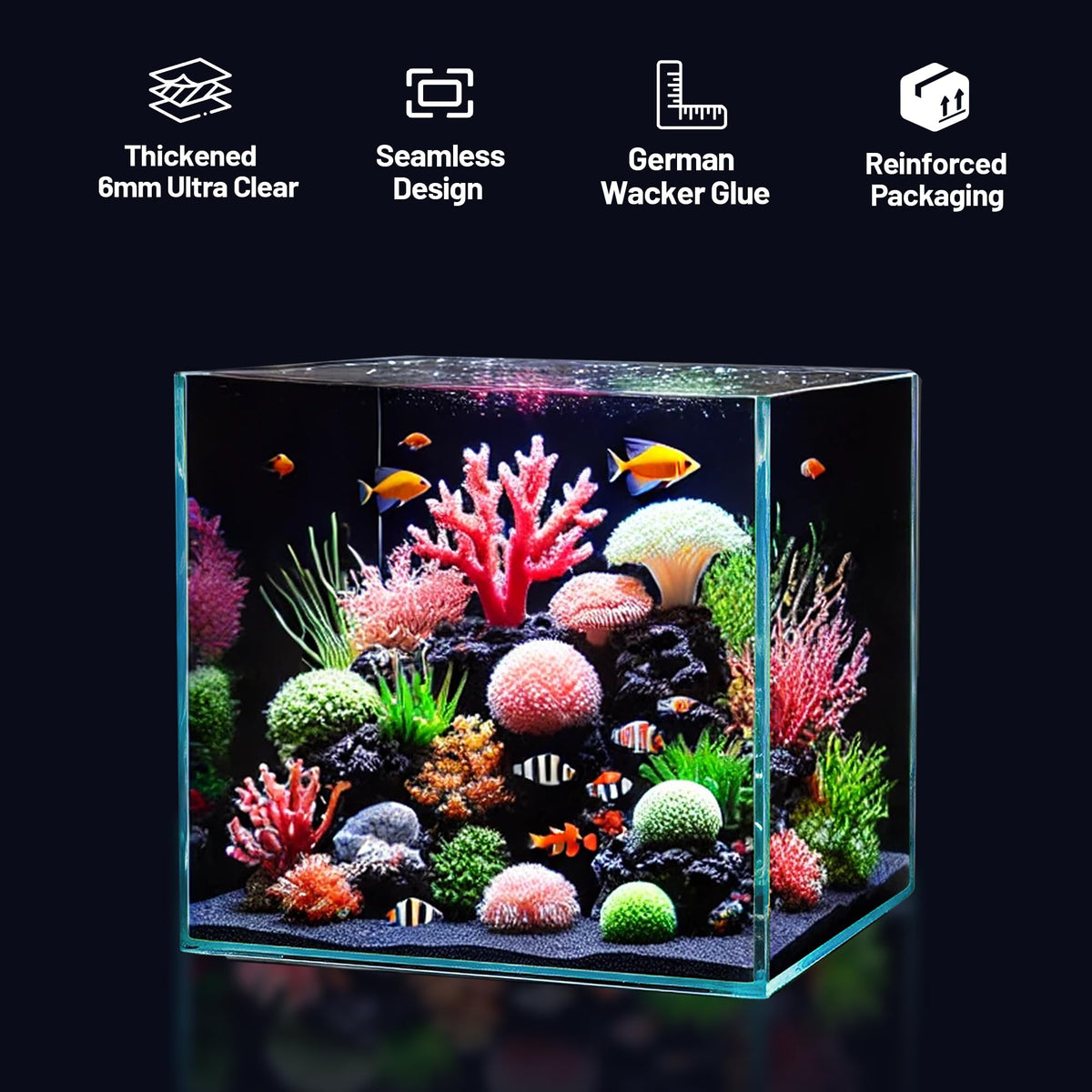 16 Gallon Ultra Clear Low Iron Aquarium L9791