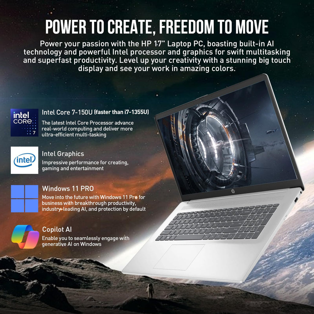 17 Inch Intel Core 7 Windows 11 Pro Laptop E3884