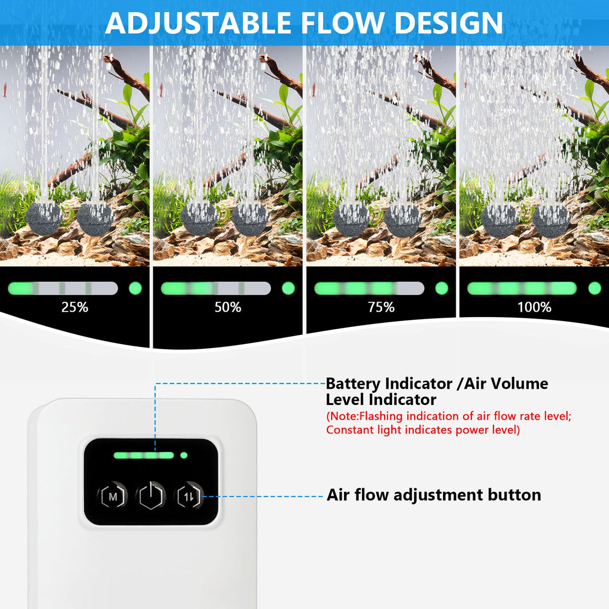 Aquarium Air Pump Magnetic Glass Cleaner M315627