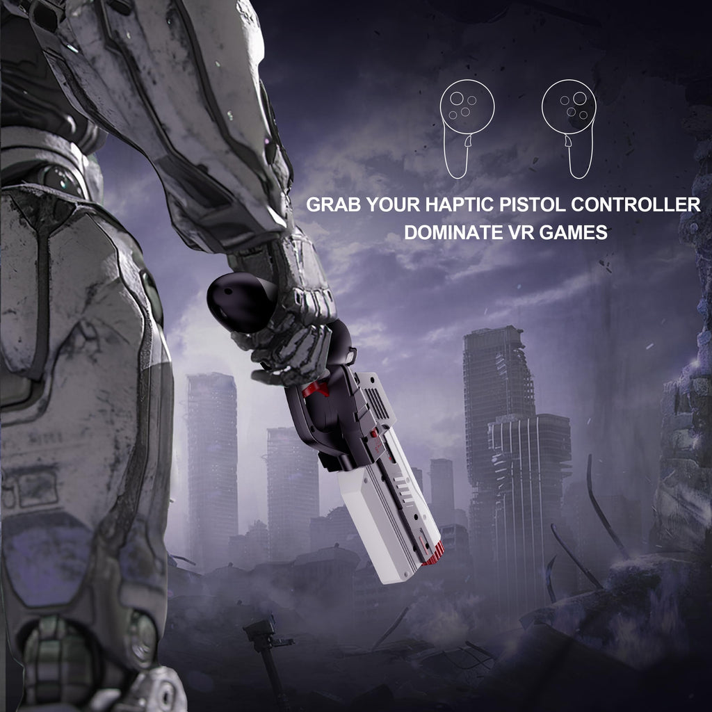 Controller Accessories Haptic Gun Stock Cover Compatible with Meta Quest 3S and Meta Quest 3 L51126