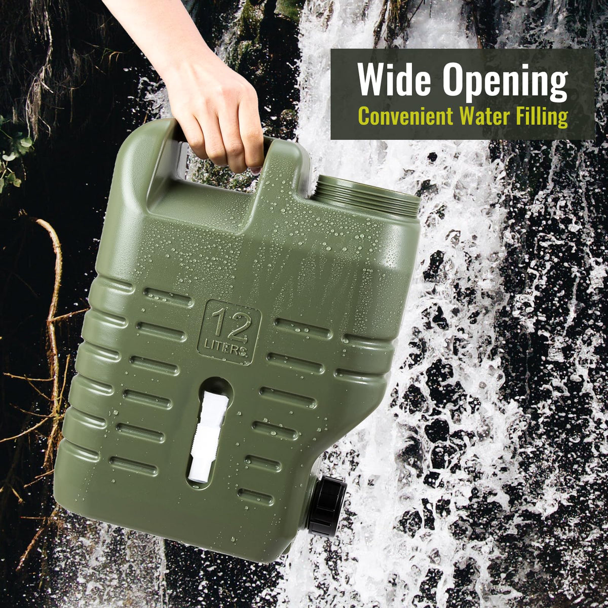 3.2 Gallon Camping Water Jug with Spout Y44208