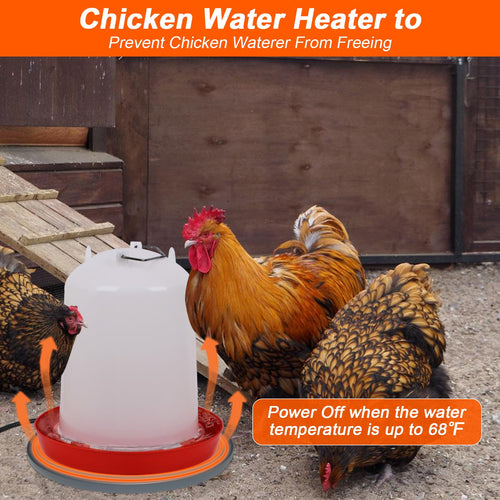 13'' Heated Poultry Waterer Base for 3-5 Gallons V55021