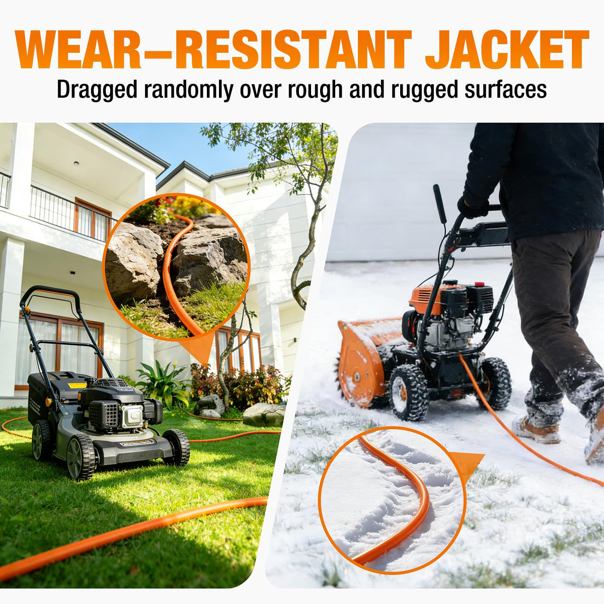 100 FT Heavy Duty Waterproof Outdoor Extension Cord R661
