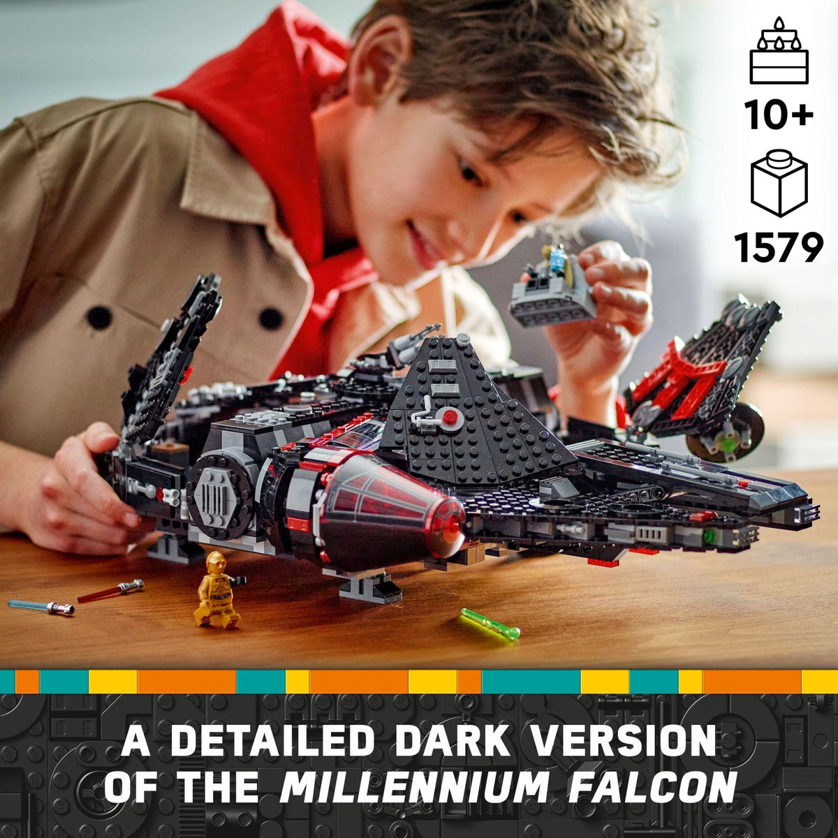 Buildable Starship Toy Set with 6 Minifigures X4834