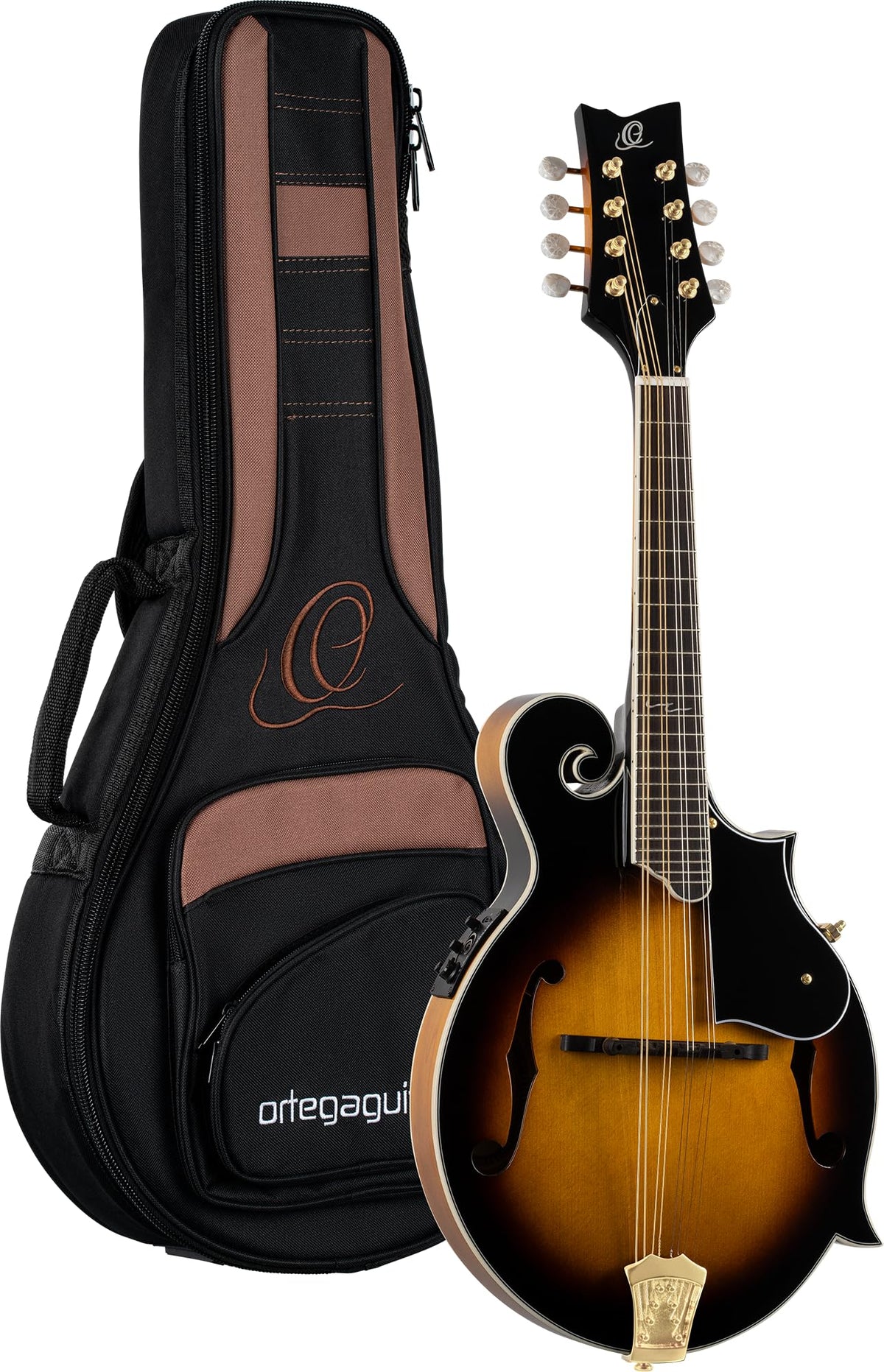 Solid Top F-Style Acoustic-Electric Mandolin Tobacco Sunburst D4619