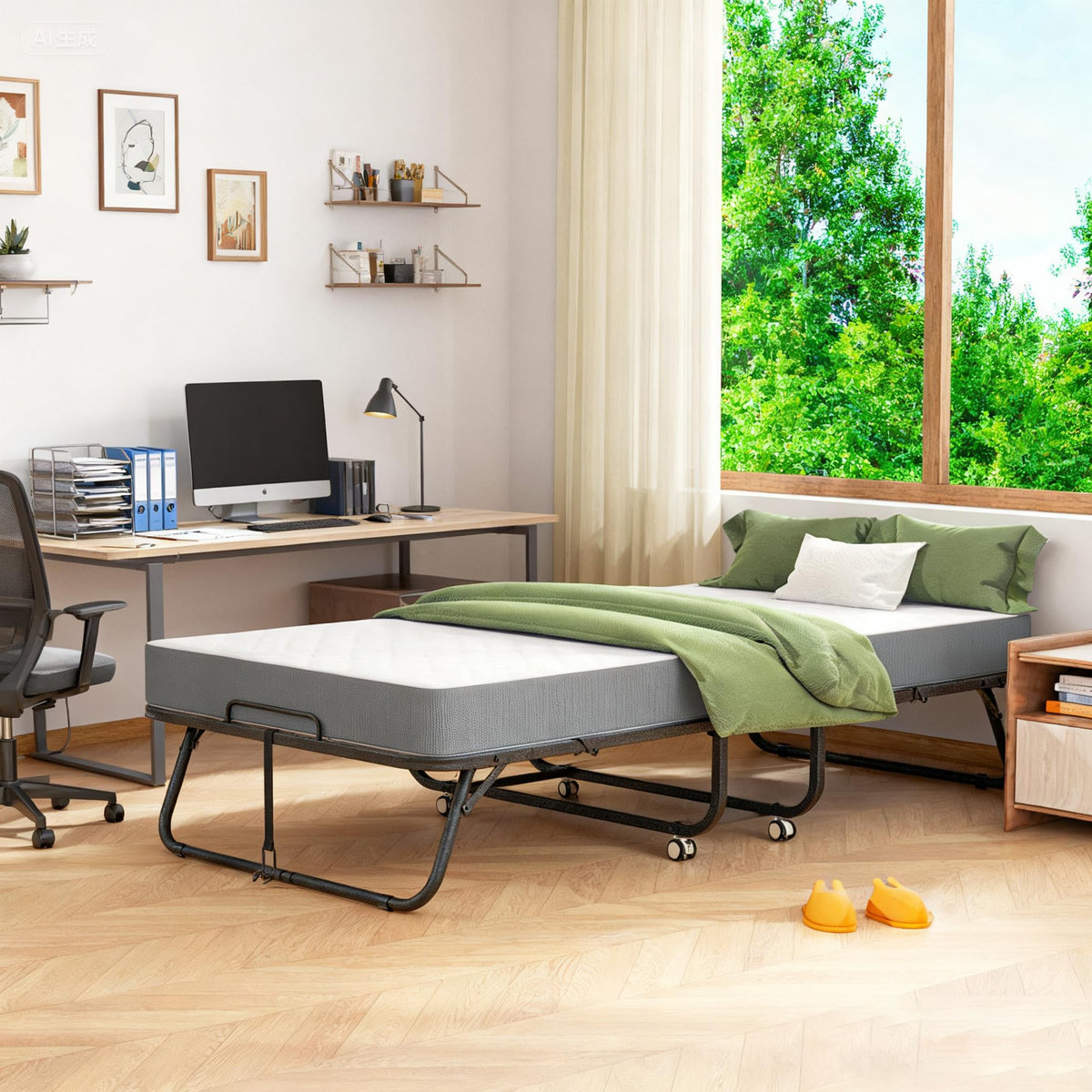 Folding Bed with Mattress P69917