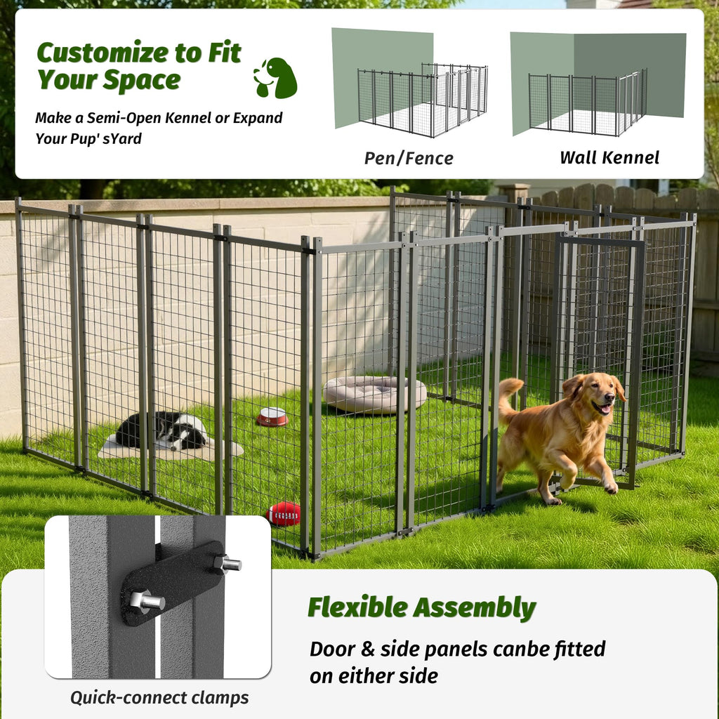 10x10 ft Heavy Duty Outdoor Dog Kennel S7686